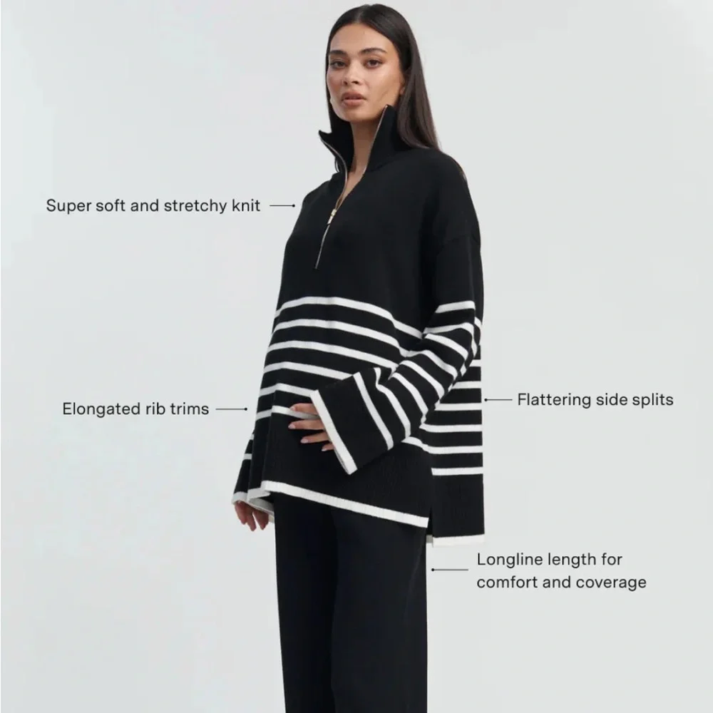 Legoe Heritage | maternity Sadie striped sweater jumper | M/L - Picture 2 of 13